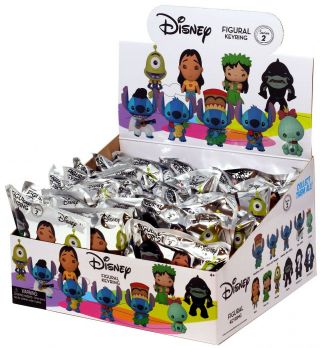 Disney 3d Figural Keyring Lilo & Stitch Series 2 Mystery Box [24 Packs]