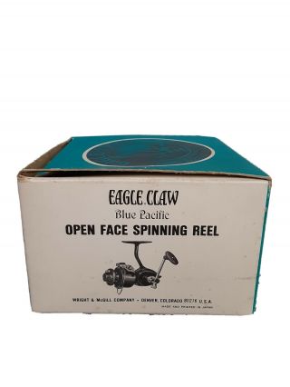 Vintage Nos Eagle Claw Wright & Mcgill Model 125 Spinning Reel Collectors Item