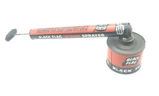 Vintage Black Flag Bug Pump Sprayer Tin Can 1 Pint -