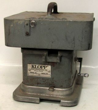 Vintage Klopp Model Cm Mechanical Coin Counter Counting Machine Spins But