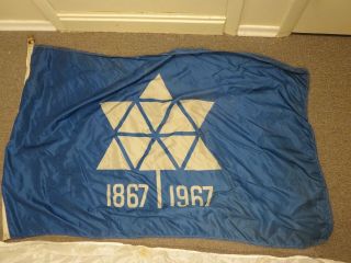 Canadian Centennial 1867 - 1967 Blue Flag,
