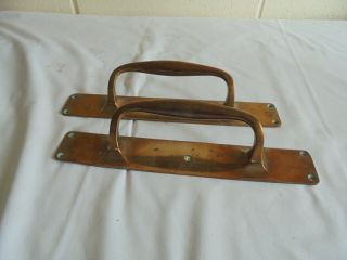 Antiques Quality solid Copper Door Pull Handles Pair 12 