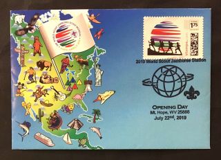 2019 24th World Scout Jamboree Envelope With 1st Day Cancel On Special Stamp