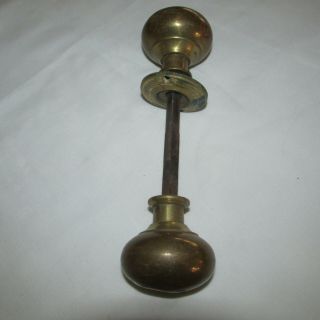 Old Brass Door Knobs Handles Vintage Round : 5