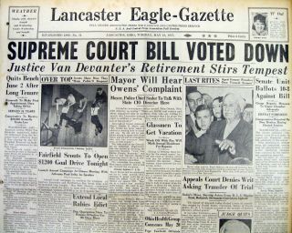 Best 2 1937 Newspapers President Roosevelt Fails To Stack The Us Supreme Court