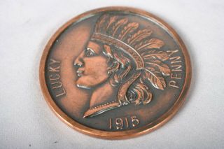 1915 Panama Pacific Int ' l Expo Large Copper 