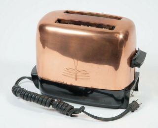 Vintage Universal Landers Frary Clark Copper Toaster