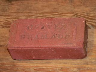 Old Heavy Graves Birmingham Alabama Street Paver Brick From Tampa Florida Past