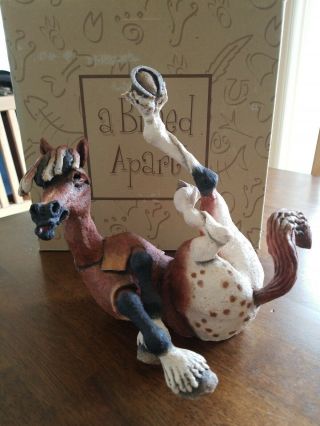 Country Artists A Breed Apart Rearview Appaloosa Horse Laying On Back Nib