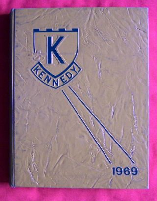 1969 John F Kennedy High School Yearbook Eternal Flame Buena Park Ca Very Good,