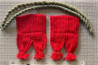 Vintage Boy Scouts Of America Sock Garter & Red Tabs Bsa Uniform Camp Explorer?
