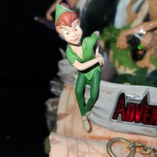 RARE.  Disney Aladdin Hercules Peter Pan Tarzan ' s ADVENTURERS Musical SnowGlobe 3