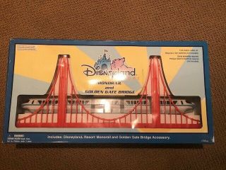 Rare Disney Disneyland Resort Monorail & Golden Gate Bridge Accessory Set
