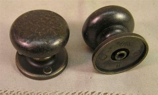 10 Vintage Style Oil Rubbed Brass Knobs Pulls Handle Cabinet Furniture Hardware 