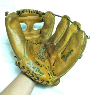 Vintage Mickey Mantle Rawlings Mm9 Model Baseball Glove York Yankees Lht