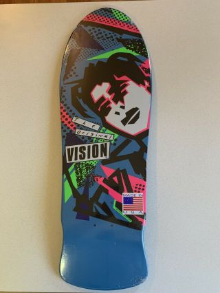 Vision Mark Gonzales Skateboard 1986 Vintage Reissue Blue/pink 10x30