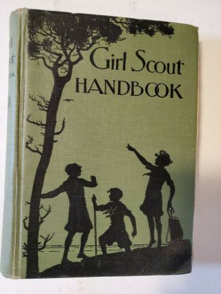 1930 Girl Scout Handbook Revised Edition - Antique Vintage Girl Scout Book