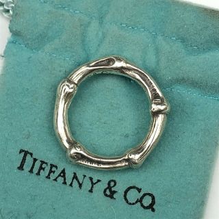 Authentic Vintage Tiffany & Co.  Sterling Silver Bamboo Ring Size 5 1/2 Bpb