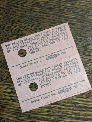 TWO VERY RARE Vintage Disneyland $1.  00 Admit One Adult Tickets from 1950 ' 2