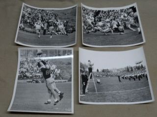 4 Vintage 1963 U Of Iowa Vs Minnesotaa Football Game 8 " X 10 " Photos