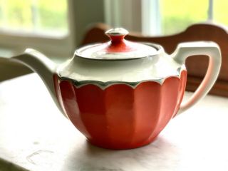 Large Vintage Fraunfelter Tea Pot With Lid 388 Zanesville,  Oh - No Chips/cracks