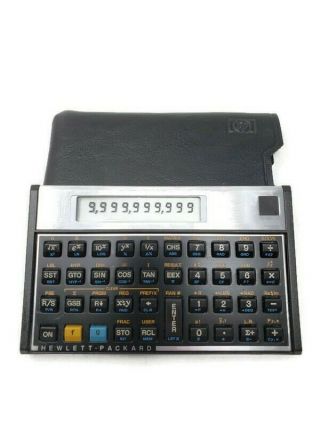 Vintage Hewlett Packard Hp 15c Scientific Calculator,  With Sleeve