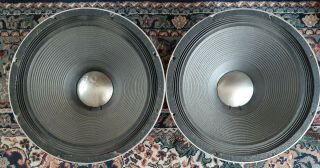 Vintage Pair Model No.  1504 Peavey 15 " Black Widow Structure Speakers