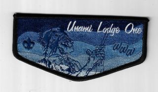 Oa Lodge 1 Unami S41 Flap Blk Bdr.  Cradle Of Liberty,  Penn.  [jb - 528]