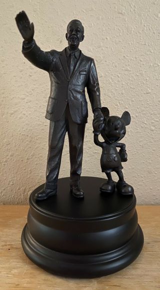 Disney Walt Disney & Mickey Mouse Partners Bronze Figure Statue