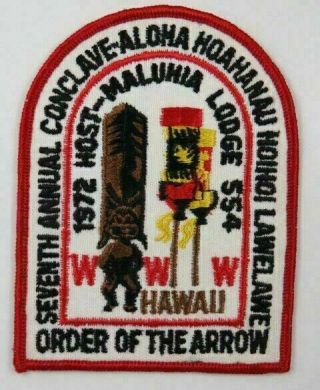 1972 Host Maluhia Lodge 554 7th Annual Conclave Hawaii Drd Bdr.  [c - 876]