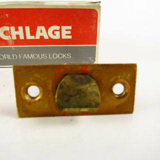 NOS Vintage Copper Passage Set Crackle Finish Door Knobs Schlage F10S NO SCREWS 2
