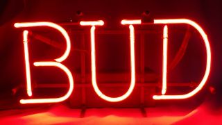 Vintage Budweiser " Bud " Beer Neon Advertising Bar Pub Light Sign
