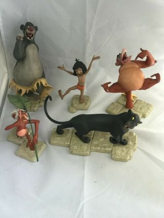 Wdcc Disney Set Jungle Book,  Mancub,  Mowgli Baloo,  King Louie,  Monkey