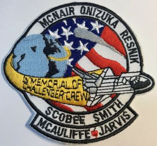 Memorial Challenger Crew Mcnair Onizuka Resnik Scobee Mcauliffe Smith Patch