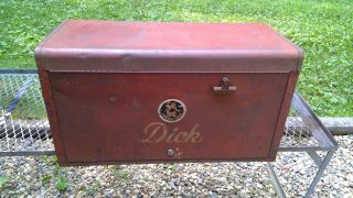 Vintage Cornwell 6 Drawer Mechanics Steel Tool Chest Toolbox Bench Top Box
