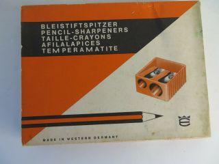 Vintage Inhalt Pencil Sharpeners Model 107 Box Of 24 Nos School Supply 2310