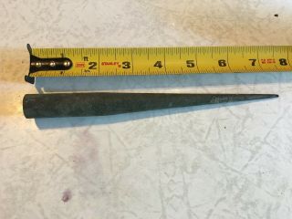 Vtg Lightning Rod Tip Topper 7.  5 " X 5/8 " Finial Top Spear Point Copper