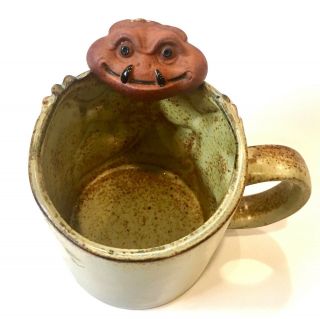 Cccc Japan Glazed Speckled Pottery Gecko Lizard Dragon 3d Coffee Mug Cup