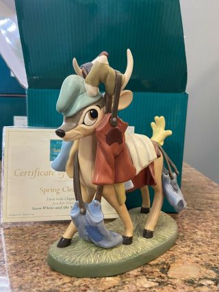 Wdcc Snow White Deer With Laundry And Cos