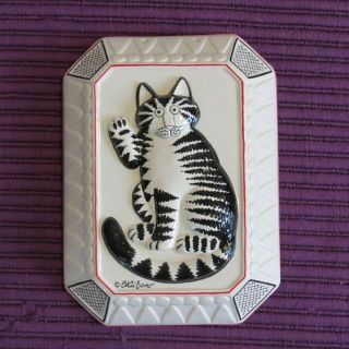 Vintage B.  Kliban Cat Sigma Tastesetter Ceramic Wall Plaque