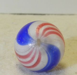 9467m Larger.  77 Inches Vintage German Handmade Peppermint Swirl Marble