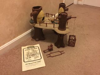 Vintage Star Wars Return Of The Jedi Rotj Ewok Village Play Set W/ Instructions