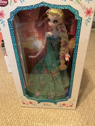 Disney Store Frozen Fever Elsa Limited Edition Doll 17 "