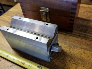 Vintage Tools Brown & Sharpe Magnetic V - Block Setup Blocks Machinist Plates ☆usa