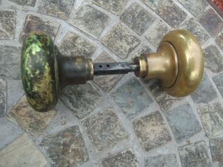 Antique? Vintage For Sure,  Brass Door Knobs With Shaft,