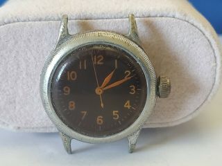 Vtg.  Bulova Watch Co.  Type A - 11 Us Army Aaf Military,  Air Corp,  Wwii Wristwatch