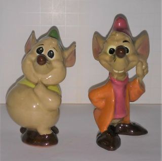Shaw Jacques And Gus Mice Cinderella Disney Pottery With Labels Intact Set 1940