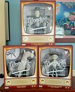 Disney Pixar Toy Story 2019 D23 Woody Jessie Bullseye Set Of All 3
