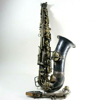 Vintage C.  G Conn Silver Alto Saxophone Model 11006