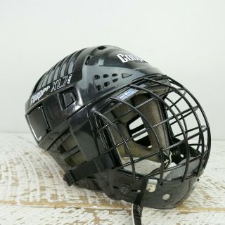 Vintage Black Cooper Xl7 Small 6 1/2 " - 7 " Hockey Helmet Cage Mask Grid Shield